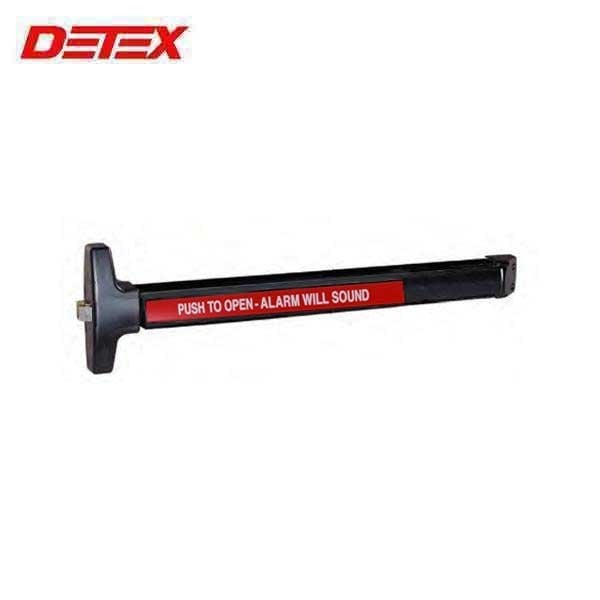 Value Series Wide Stile Rim Exit Device, Cylinder Dogging, 99 Surface Strike, Battery Operated Alarm